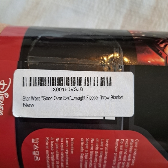 Star Wars Good Over Evil 50 x 60 fleece throw, New - Picture 3 of 4